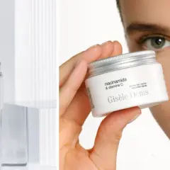 Crema Giséle Denis con niacinamida y vitamina C, ideal para día y noche. Piel radiante.
