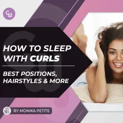 Guía para saber como dormir con el pelo rizado, con consejos de peinados y posiciones.