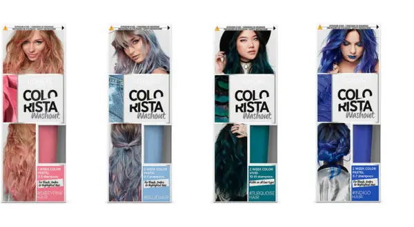 L'Oréal Colorista Washout: tintes que se van con los lavados en tonos pastel y vívidos, para cambiar de look temporalmente.