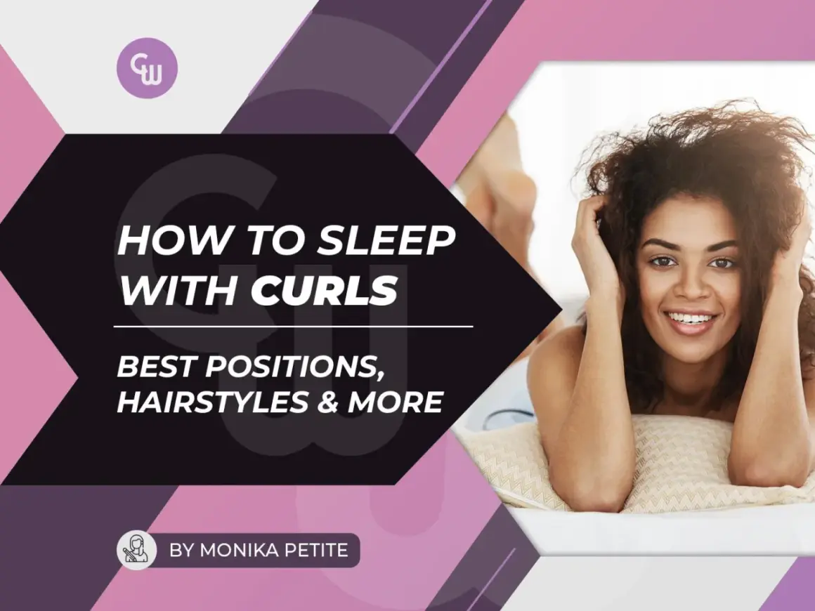 Guía para saber como dormir con el pelo rizado, con consejos de peinados y posiciones.